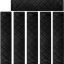 NEPAK 6 Pack Car Seat Strap Pads,Universal Car Seat Belt Pads Cover,Seat Belt Shoulder Strap Covers Harness Pad for Car/Bag,Protect Your Neck and Shoulder(Black)