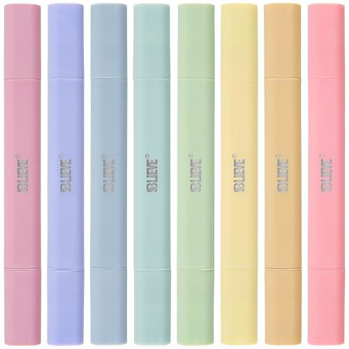 BLIEVE- Aesthetic Bible Highlighters No Bleed Through Assorted Colors, Cute Highlighter Dual Tip For Journaling Supplies And Accessories, Bible Highlighters And Pens No Bleed (CANDY)