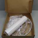 White Linen Tall Drum Lampshade, 11" Top x 11" Bottom x 12" High Lamp Shade, Lamp Shade Replacement for Table and Floor Lamps, Pendant LightHandcrafted LampshadeEasy Assembly