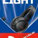 BINNUNE Wireless Gaming Headset with Mic, Lightweight Over-Ear Gaming Headphones Comfort for Long Gaming Sessions, Low Latency Wireless + Bluetooth, Noise Cancelling Mic, 50mm Drivers, 40H Battery