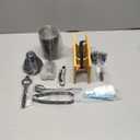 Cocktail Shaker Set Stainless Steel Bartending Kit 18.6oz Cocktail Bar Set Cocktail Mix Drink Making Kit Professional Bar and Home Drink Bar Tools for Bartender (Matte Black, 9Pcs)