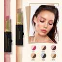 6 Pcs Glitter Eye Shadow Stick Shimmer Eye Shadow Set with Two-Color Gradient and Waterproof Eyeshadow Pen for Long Lasting Eye Makeup Gift