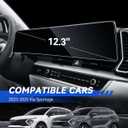Sportage Screen Protector for 2023 2024 2025 Kia Sportage Hybrid SX/SX Prestige/X-Pro/X-Pro Prestige Accessories Dual Panoramic Displays Nano Touchscreen Protector Film HD Clear Bubble Free-4PCS