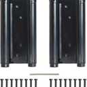 6inch Double Action Spring Hinges, Self Closing Door Hinges for Cafe Saloon Pub Swinging Doors, 201 Stainless Steel, Including Pins and Screws, 2 Pack, Black