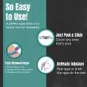 Heali Kinesiology Tape with Magnesium and Menthol, 20 Pcs Precut Strips, K Tape Roll, Knees, Physical Therapy Sports Tape for Muscles and Joints, Water Resistant, Blue Inspo