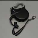 Fida Upgraded Retractable Dog Leash 30ft, Heavy Duty Pet Walking Leash for Medium/Large Breed up to 110 lbs, 360 Tangle-Free Long Retract Dog Lead, Soft Grip, One-Hand Brake, Black