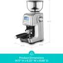 CASABREWS Tornado Electric Conical Burr Coffee Grinder, Automatic Burr Coffee Grinder with 77 Precision Grind Settings for Espresso to French Press, Special for Barista and Coffee Lovers