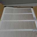 Fits 20x16 Duct Opening Stamped Steel Return Air Grille Vent Cover Grille for Sidewall and Ceiling in White Surface Dimensions: 21.75"W X 17.75"H (20" W x 16" H Duct Opening)