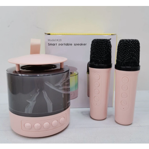 Karaoke Machine and Speaker Set with Light Wireless Speaker with Microphone 5w Output Powers 20Hz-20KHz Frequency Range | Karaoke Machines Portable Speaker Wireless Microphone