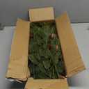 Sggvecsy 34 Pcs Artificial Pine Branches Faux Pine Needles with Pine Cones 19 Long Greenery Pine Picks Christmas Twigs Stems for DIY Garland Wreath Xmas Embellishing Home Garden Decoration