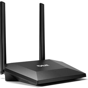 Dbit N300 Easy Setup Wireless Wi-Fi Router Smart Home Internet Router - 2 x High Power Antennas, 4 x Fast Ethernet Ports, Supports Wireless Repeater, WISP Mode (T1 Pro)