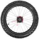 Trkimal 70/100-17 (2.75x17) 1.6x17 Front Wheel Tire and Rim Inner Tube with 12mm Bearing Assembly Motocross Off Road for Dirt Pit Bike (70/100-17(12mm inner bearing))