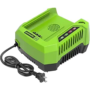 Greenworks PRO 80V Lithium Ion Single Port Rapid Battery Charger GCH8040