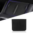 1 PC Center Console Wireless Silicone Mat for 2019-2022 Tesla Model Y 2021-2022 Model 3, Anti-Slip Upgrade Protective Pad Interior Accessories Phone Holder Tray (Black)