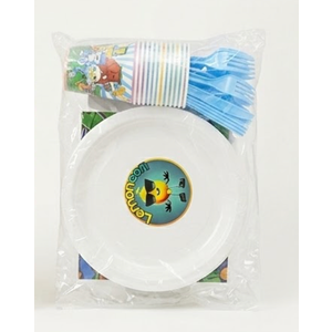 Birthday Party Decorations Supplies Tablecloth Plates Cups Napkins Forks Spoons Knives