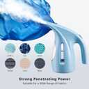 HiLIFE Steamer for Clothes, Portable Handheld Design, 240ml Big Capacity, 700W, Strong Penetrating Steam, Removes Wrinkle, for Home, Office(ONLY FOR 120V) (Blue)