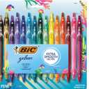 BIC Gelocity Quick Dry Ocean Themed Gel Pen Set with Fast-Drying Ink and Retractable Design, 16-Count in Assorted Ink