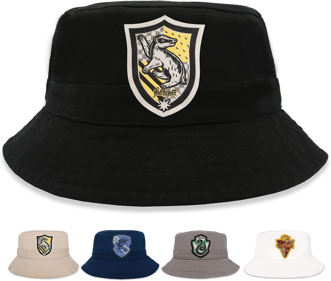 Harry Potter Bucket Hat for Kids, Boy, Girl Sun Hat Ages 4-7, Big Kids 7-14 Years 100% Cotton for Summer Teen Youth Beach Hat