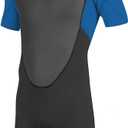 O'Neill Men's Reactor-2 2mm Back Zip Short Sleeve Spring Wetsuit, Lightweight Warmth and Flexibility for All Water Activities, Medium
