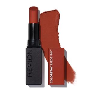 REVLON Lipstick, ColorStay Suede Ink, Built-in Primer, Infused with Vitamin E, Waterproof, Smudge-proof, Matte Color, 006 In The Money, 0.09 oz