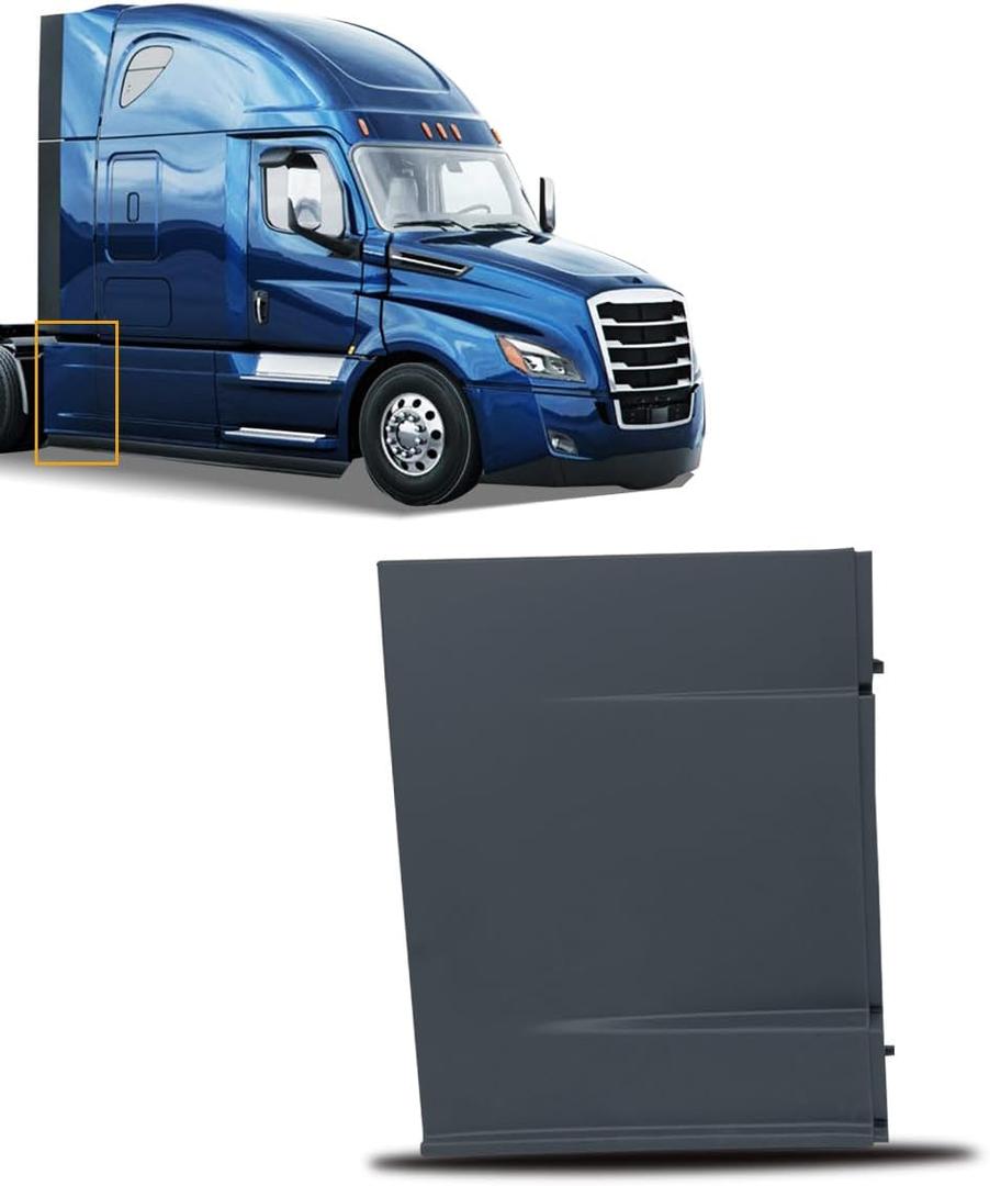 Black Left Side Rear Fairing Panel Fit for 2018+ Freightliner Cascadia