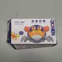 Hirger Crawling Crab Baby Girl Toy: Tummy Time Toys for Infant 3 6 9 12 18 24 36 Months, Pink Walking Dancing Sensing Crab for Toddler Age 1 2 3, 1st Music Birthday Gift for Girl