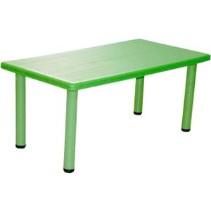Rainbow Toys Children's table Kids Rectangular Table, Nursery Kindergarten Plastic Long Desk, for indoor and outdoor use (1 Table Color : Green, Size : 120x62x52cm)