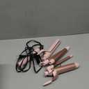 Ufree 5 in 1 Curling Iron with Ceramic Barrels (0.35"-1.25"), Curling Wand Set with Flat Iron Hair Straightener, Instant Heat Up, Dual Voltage Hair Curler, Gifts for Women, Pink