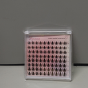 Lash Clusters Manga Eyelash Clusters Spiky Cluster Eyelash Extensions 80Pcs C Curl Individual Lashes Volume Anime Lash Clusters with Thin Band Cosplay Lashes DIY at Home (Cutey)