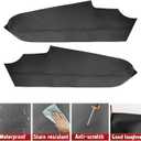 Compatible with Front Door Panels Armrest Cover for Toyota Camry 2018-2020 Leather Left & Right Front Door Armrest Trim with Installation Tool 2PCS Black (Leather Only)