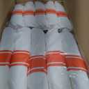 Hioasis 175pcs Clear and Red Plates - Red Party Plates for 25 Guest, Include 50 Heavy-duty Plates(20% Thicker Than Standard), 25 Pre Rolled Gold Plastic Silverware Set, 25 Cups