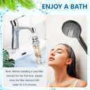 AWO 4 PACK Replacement Shower Head Filter Cartridge Compatible with SR SUN RISE Handheld Showerhead,Multi Stage Shower Filtration Systems for Hard Water Reduces Chlorine,Fluoride and Harmful Substance