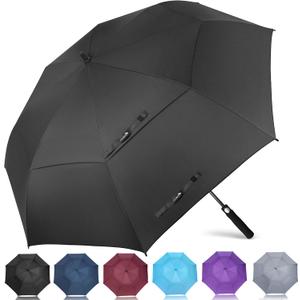 ZOMAKE Golf Umbrella Windproof, Extra Large Oversized Heavy Duty Double Canopy for Rain, Sports Games & Push Cart 51 Inch