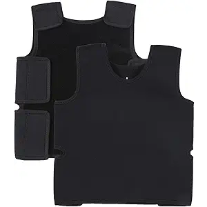 Sensory Compression Vest for Kids Sensory Processing Disorder Vest Deep Pressure Comfort for Autism, Hyperactivity, Mood Processing Disorders, Breathable, Form-Fitting, Kids (Small, Black)