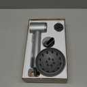 Dual Voltage Travel Hair Dryer with Diffuser, High-Speed Ionic Blow Dryer for Women, Fast Drying, Low Noise, Lightweight, No Heat Damage, European Travel 110V-120V/220V-240V (Grey)