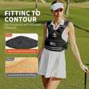 Weighted Vest for Men and Women - 4-10LB/12-18LB/20-32LB with 6 Removable Weights and Reflective Stripe for Home Workouts Body Weight Vest Exercise Set (Black)