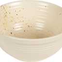 Creative Co-Op Farmhouse Stoneware Bowl, White Speckled Glaze