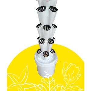 Nova 20 Planter Vertical Hydroponic & Aeroponic Tower System with Tds Meter, Seeds & Coco Disc - Perfect for Home Farming & Gardening"