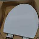 Bemis 500EC Durable Wood Toilet Seat with Easy Clean Hinges, Made in USA, Round, Biscuit