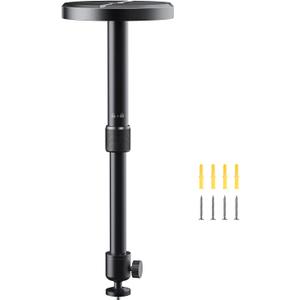 Aurzen Ceiling Projector Mount Bracket, 360 Rotation & 90 Tilt, Adjustable 9"-15" Length, -Inch Screw, Compatible with TMY, HAPPRUN, Yaber, Epson & Most Projectors, Black