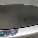 BestOffice | 13 Gallon Trash Can with Lid | Automatic Touchless Garbage Can | Odor Control | Modern Oval Design | Easy to Clean | Stainless Steel | Fits Any Kitchen, Bathroom, Office or Home