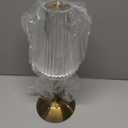 Cordless Table Lamp, 12'' Tall Portable Rechargeable Battery Operated Lamp for Table/Dining Room/Desk/Home, Dimmable Touch Control Table Lamps (Gold)