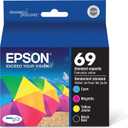 EPSON 69 DURABrite Ultra Ink Black & Color Combo Pack For CX-6000, 7000F, 7400, 8400, 9400, 9475 ; NX-400, 415, 510, 515; WF-1100, 600, 610 and other select models (Color Cyan/Magenta/Yellow/Black Jaune Pack)