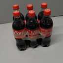 Coca-Cola Soda Soft Drink Bottles, 16.9 fl oz, 6 Pack (EXP 12/22/25)