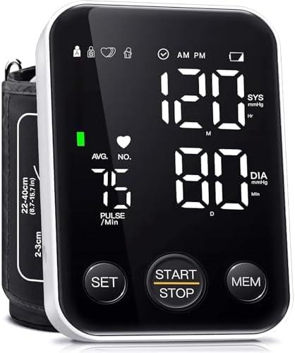 Oklar Blood Pressure Monitor Upper Arm Monitors for Home Use BP Machine Sphygmomanometer with 2x120 Reading Memory Adjustable Arm Cuff 8.7"-15.7" Large Display with LED Background Light Storage Bag Oklar Blood Pressure Monitor Upper Arm Monitors for Home Use BP Machine Sphygmomanometer with 2x120 Reading Memory Adjustable Arm Cuff 8.7"-15.7" Large Display with LED Background Light Storage Bag