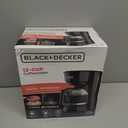 BLACK+DECKER 12-Cup Coffee Maker with Easy On/Off Switch, Easy Pour, Non-Drip Carafe with Removable Filter Basket, Vortex Technology, Black