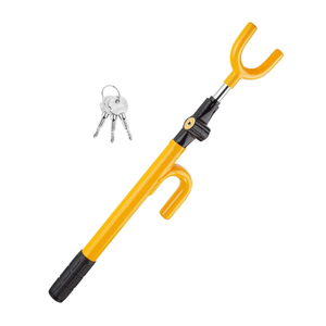 Vehicle Steering Wheel Lock Car Anti Theft Security Lock with Adjustable Length Fit for Cars Trucks Vans and SUVs