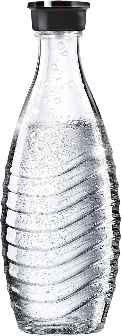 sodastream - Carbonating Carafe for Aqua Fizz machines | Eco-Friendly Reusable Glass Bottle | Keeps Sparkling Water Fresh | Dishwasher Safe | 24 Fl Oz | NOT compatible with other machines (20.8 Ounces, Clear)