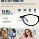 FEISEDY Oval Cat Eye Blue Light Blocking Glasses Women, Retro Small Computer Gaming Eyewear 90s Glasses Frame B0395