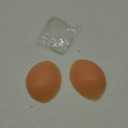 Silicone Bra Pads Inserts, Bikini insert Pads,Removable Fake Breasts Bra Fillers Enhancers, Clear& Nude,2 Pairs